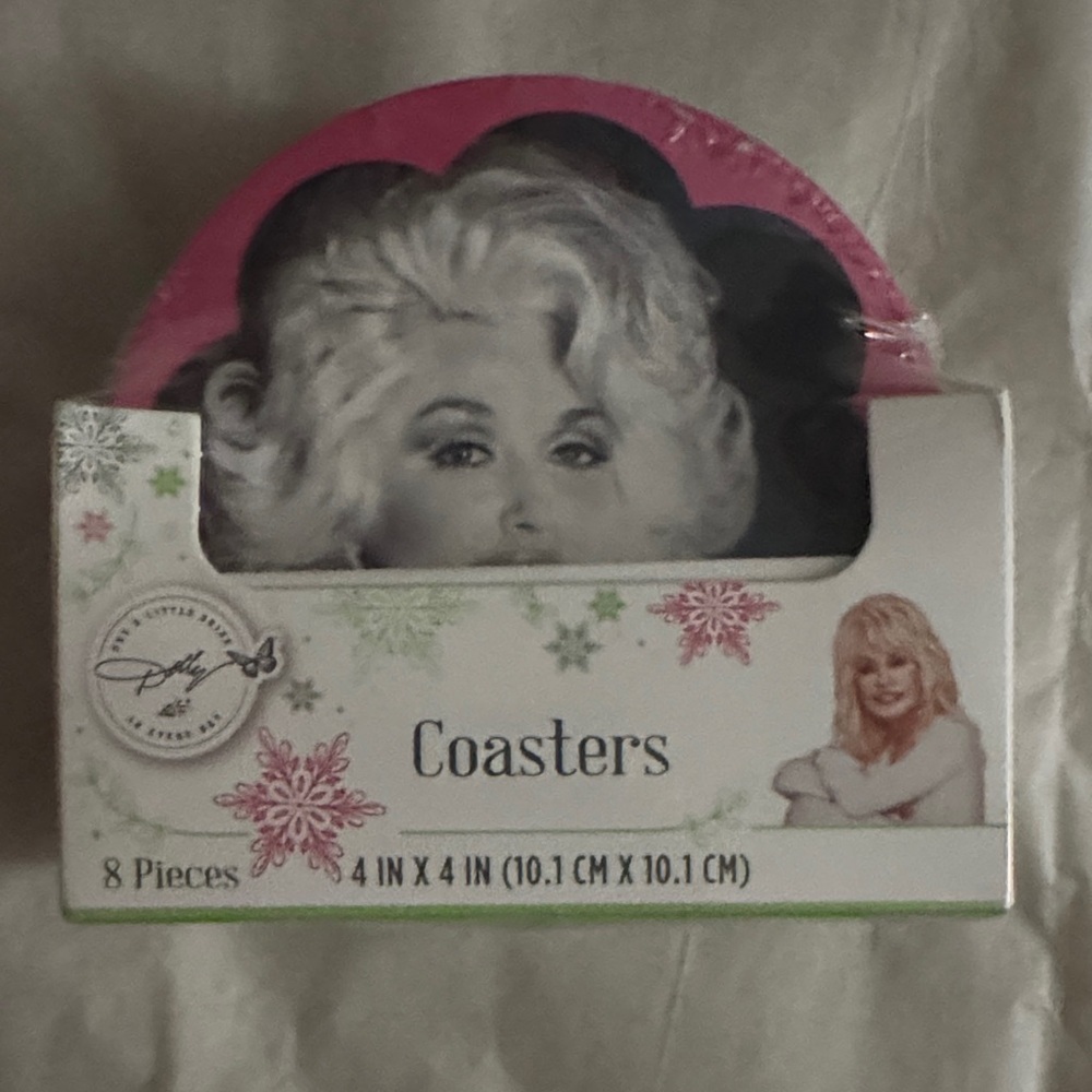 Dolly Parton Coaster Set